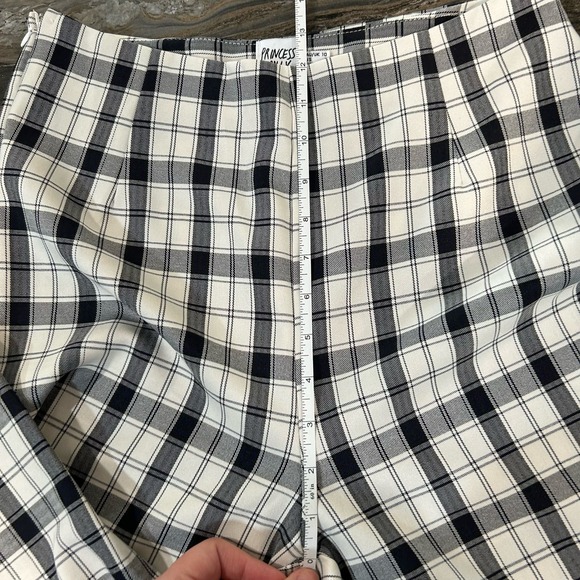 Princess Polly Womens Pants Size 6 Checkered Wide Leg High Rise - Picture 8 of 12